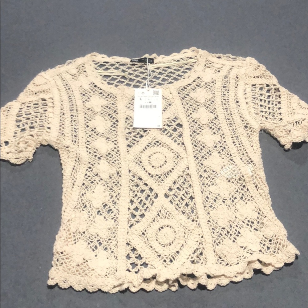 Zara crochet top